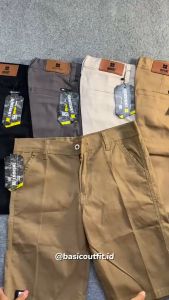 Celana Chinos Pendek Pria [27-44] Bahan Katun Stretch Premium Jumbo CPD03B