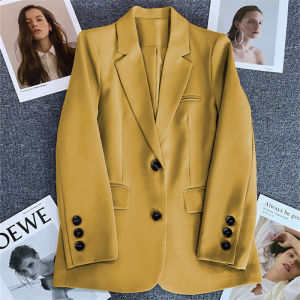 Pure Color Solid Color Suit Outwear Female 2024 Spring & Fall New Arrival Casual Elegant Fried Street Small Suit Top Coat