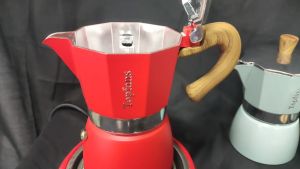 Bình pha cà phê moka Topfans 150ml kiểu Ý kèm bếp điện