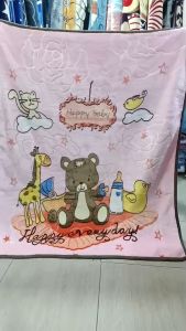 ผ้าห่มขนมิ้ง 2 ชั้น ลายการ์ตูน กระเป๋าเงิน ผ้าห่มเด็ก ไหมเกาหลี ขนาด 3 ฟุต สินค้าพร้อมส่ง