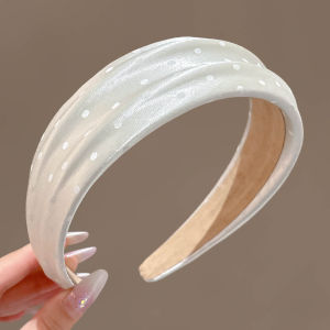 NING ZHOU | Korean Style Dot Silk Headband