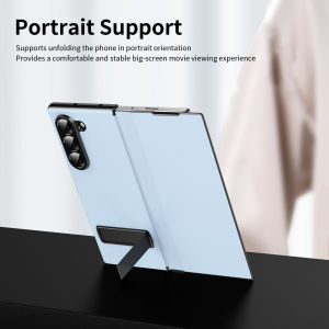 leather case For Samsung Galaxy Z Fold 5 Fold 6 Fold 7 phone stand full coverage protective case