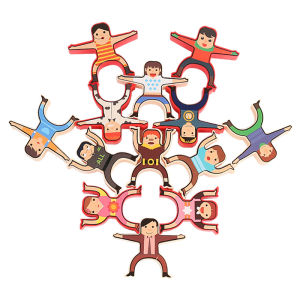 Early Education 3D 16pcs Hercules Acrobatic Stacking Creative Balance Build Block Game Toy Birthday Christmas Child Gift