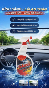 Nước Rửa Kính Ô Tô OUFU AF-1208 500ml - Làm Trong Kính Lái Ô Tô Tẩy Sạch Bụi Bẩn Vết Ố