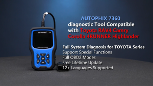 AUTOPHIX 7360 OBD2 Scanner Full System for Toyota and Lexus with 10+ Reset Functions Battery Registration TPMS Reset