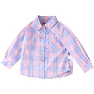 Hamqi | Pure Cotton Check Long Sleeve Shirt for Girls