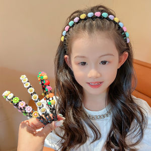 New Strawberry Headband for Kids Korean Style Fashion Girls  Toothed Non-slip Wavy Hair Band