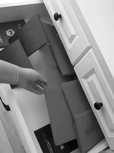 Kotak Simpanan Dokumen Lutsinar - Kapasiti Besar & Tahan Habuk Transparent Document Storage Container Box Dustproof Large Capacity School Home Office Supplies