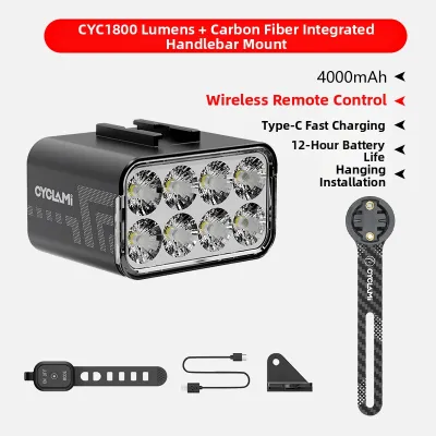 CYCLAMI | Waterproof Rechargeable LED Bicycle Front Light with Remote Control