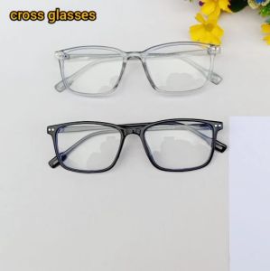 หลีกเลี่ยม แว่นกรองแสงคอมพิวเตอร์ เลนส์บลูบล็อค กรอบแว่นดัดงอได้ ทรงเหลี่ยม รหัส CGB55
