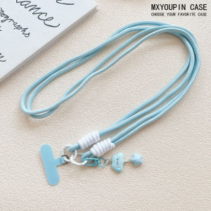 Cartoon Cloud Charm Crossbody Woven Lanyard with Clip for Phone Case Bag Keychain Womens Fashion Accessory Universal Short Rope