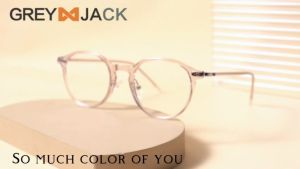 Grey Jack Kacamata Antiradiasi Blueray Model Bulat Bahan TR90+METAL Bisa Minus Blueray Photocromic 202305