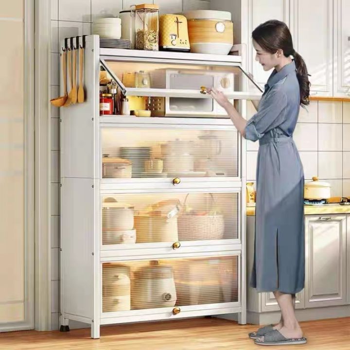 Kitchen dust cabinet 3/4/5 Layers Kitchen Rack Rustproof Storage ...