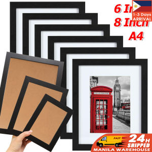 Wooden Picture Frame Retro Minimalism Multiple Size White & Black Frames for Wall Photo Pictures Gifts Display Holder for Wall Decoration