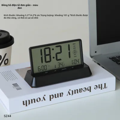 zjc | Đồng Hồ Lịch Điện Tử Để Bàn Im Lặng