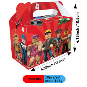 Roblox | Robot Paper Boxes Combination Set Creative Craft for Festival Gathering Event Home Decoration Stylish Prop For Themed Occasions