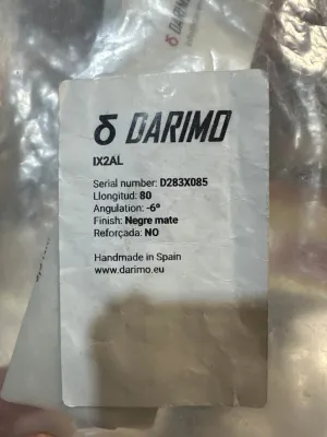 Original Darimo bike Stem IX2AL 70/80/90/100 - 6 and -12 degree