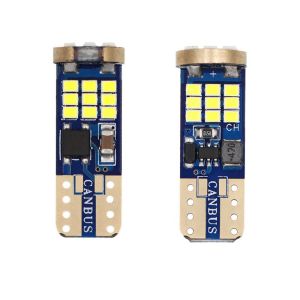 10 Chiếc Đèn LED 12V T10 W5W Cho Biển Số Xe Đèn Đọc Sách Đèn Nội Thất Ô Tô 168 194 Canbus SMD 27 Bóng Đèn