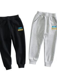 27Kids Pure Cotton Childrens Sports Pants Thick Autumn Winter Style Boys Long Trousers Sweatpants Korean Style Kids Clothes