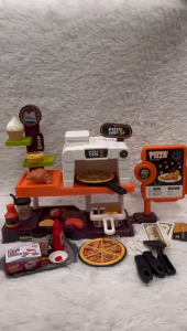 ~Dari KL~Simulasi Kanak-kanak playhouse pizza kedai juruwang mainan Simulation Kids playhouse pizza shop cashier toys