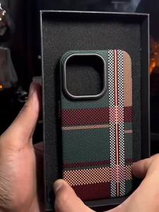 Luxury Carbon Fiber Case For Samsung Galaxy S25 Ultra S24 S23 Plus Shockproof PC Relief For MagSafe Wireless Charging Cover