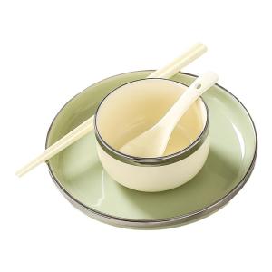 Mr.Snail | Luxury Creamy Style Dinnerware Set Large Soup and Rice Bowls