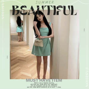 LHSunday งานแนะนำเข้าใหม่พร้อมส่ง มินิเดรสผู้หญิงแฟชั่น งานสวย ดีเทลดีงานเข้ารูปสุดแซ่บ รุ่นนี้แต่งกระโปรงระบายจีบใหญ่ ใส่แล้วเสริมให้หุ่นดูเพรียว ใครสนใจแนะนำให้รีบสั่งเลย