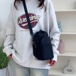 1500ML Large Water Bottle Carrier Bag Multi-Pocket Outdoor Portable Crossbody Tumbler Bag Waterproof