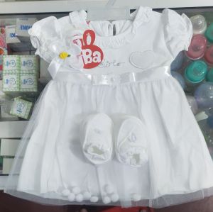 Dres bayi tutu + bando + sepatu / dress bayi / gaun bayi/dress pink bayi perempuan /dres set /aishwa baby