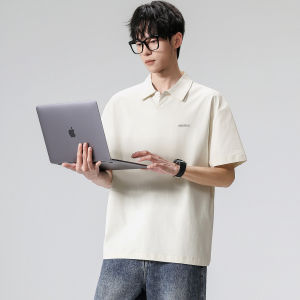 Wood soon | Retro Loose Summer Polo T-shirt