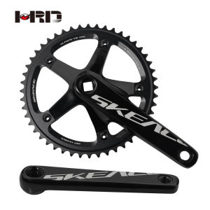 SKEACE Hollowtech Crankset Fixie Crank Single Speed Fixed Gear Bike Parts Track Racing Bicycle Chainring 48T 165mm 144BCD