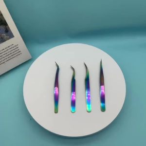 1Pcs/4Pcs High Quality Curved Straight Nail Art Supplies Clip Applicator Extension Tools Eye Lashes Tweezer False Eyelashes