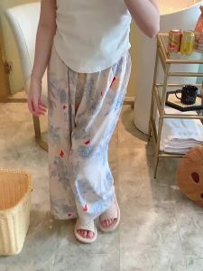 KASIHAN | Summer Thin Traditional Chinese Cotton Silk Wide Leg Pants