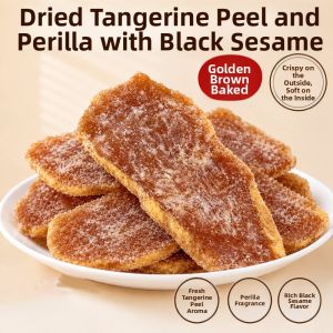 WENXIANGZAN | Handmade Ready-to-eat Dried Tangerine Peel Purple Perilla Preserved Ginger Slices