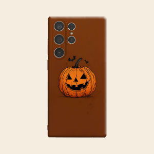 Pumpkin Bat Luxury Fashion Full Lens Protective Case for Samsung Galaxy S26 S25 S24 A56 A36 Plus Ultra