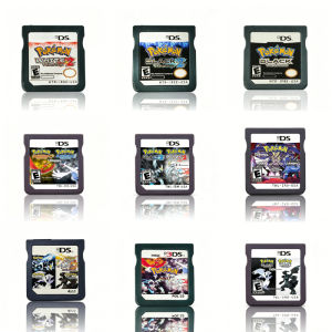 Bandai | Pokemon DS Game Cartridge Black White 1 2 Platinum HeartGold SoulSilver 4in1 for DS Lite DSi 3DS Classic RPG Retro Game Gift