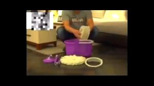 JC-HOMELIFE -Magic spin mop with bucket 2 heads rotating 360( random color )