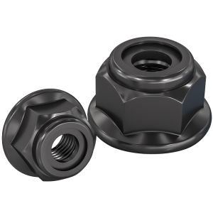 TIANZHUOJINSHU | Black Anti-loosening Lock Nut With Flange