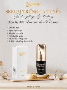 SERUM TRỨNG CÁ TUYẾT Dermapeel - XÓA MỤN - Mờ THÂM MỤN - Se Khít LCL - DA CĂNG BÓNG - TRẮNG SÁNG SAU 14 NGÀY