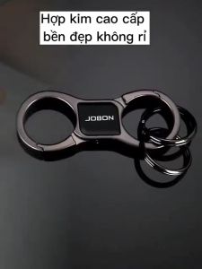 Móc khóa ô tô xe máy Jobon cao cấp 2 khoen móc được 2 đầu MK247
