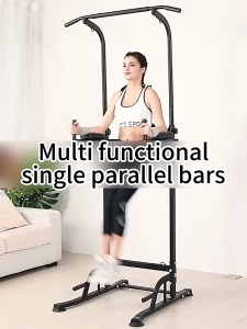 Multifunctional Fitness Pull Up Station Tower with Adjustable Height Durable Power Dip Gym Home Bar Exercise Stand Equipment Suitable for Family Home Gym & Personal Strength Building