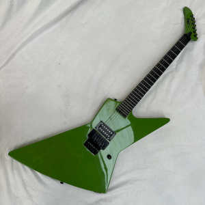 Custom ESP Explorer Electric Guitar Humbucker Pickups Black Hardware Green 24 Fret Professional Guitar