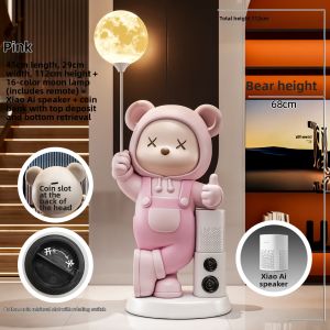 ZHISHUGE | Cute Bear Shaped Bluetooth Smart Speaker Hooded Design