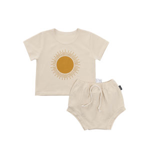 tinyclvb | Summer Sporty Baby Cotton Short Sleeve & Shorts Set