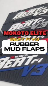 MOKOTO ELITE SERIES BEAT FI V3 RUBBER MUD FLAPS DIRT AND MUD GUARD PROTECTOR FOR HONDA BEAT Fi V3 MOTORCYCLE SPEEDMOTO
