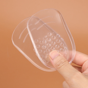 Silicone gel heel cup - insoles for plantar pain and heel pain female pads and shock absorption support (1 pair)