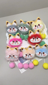 AI-C1333 Gantungan Kunci Hiasan Tas Ganci Boneka Korea Coal Balls Pom Pom Cute / Gantungan Tas