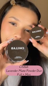 Chillab Lavender Matte Powder Duo Full And Mini