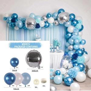 New Blue Macaron Balloon Set For Party Decorations