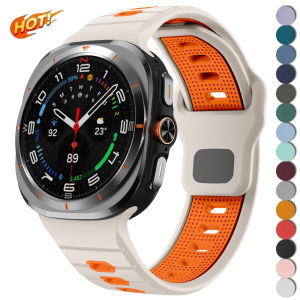 For Samsung Galaxy Watch 7 Ultra Strap 47mm Accessories Correa Sport Silicone Bracelet for Samsung Galaxy Watch Ultra Band 47 Mm